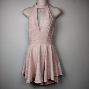 A'GACI Light Pink Textured Romper